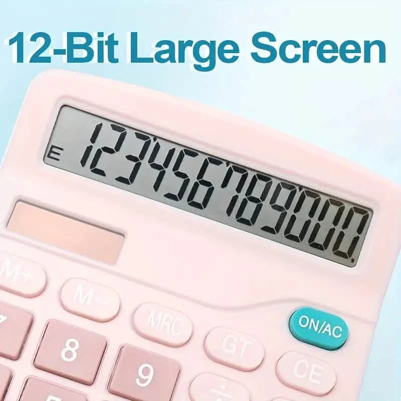Calculatrice solaire 12 chiffres à double alimentation