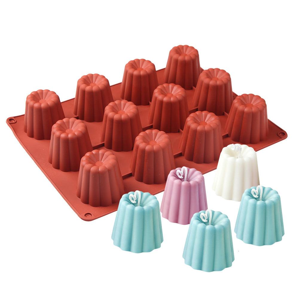 Moule en silicone à 12 cavités pour gâteaux, muffins, cupcakes, plateau de cuisson, outils de décoration de gâteaux de pâtisserie, moule à cannelés antiadhésif, moule de cuisson pour gâteaux, pain, muffins, ustensiles de cuisson de cuisine