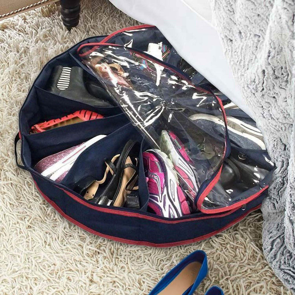 Organisateur de chaussures rond à 12 compartiments
