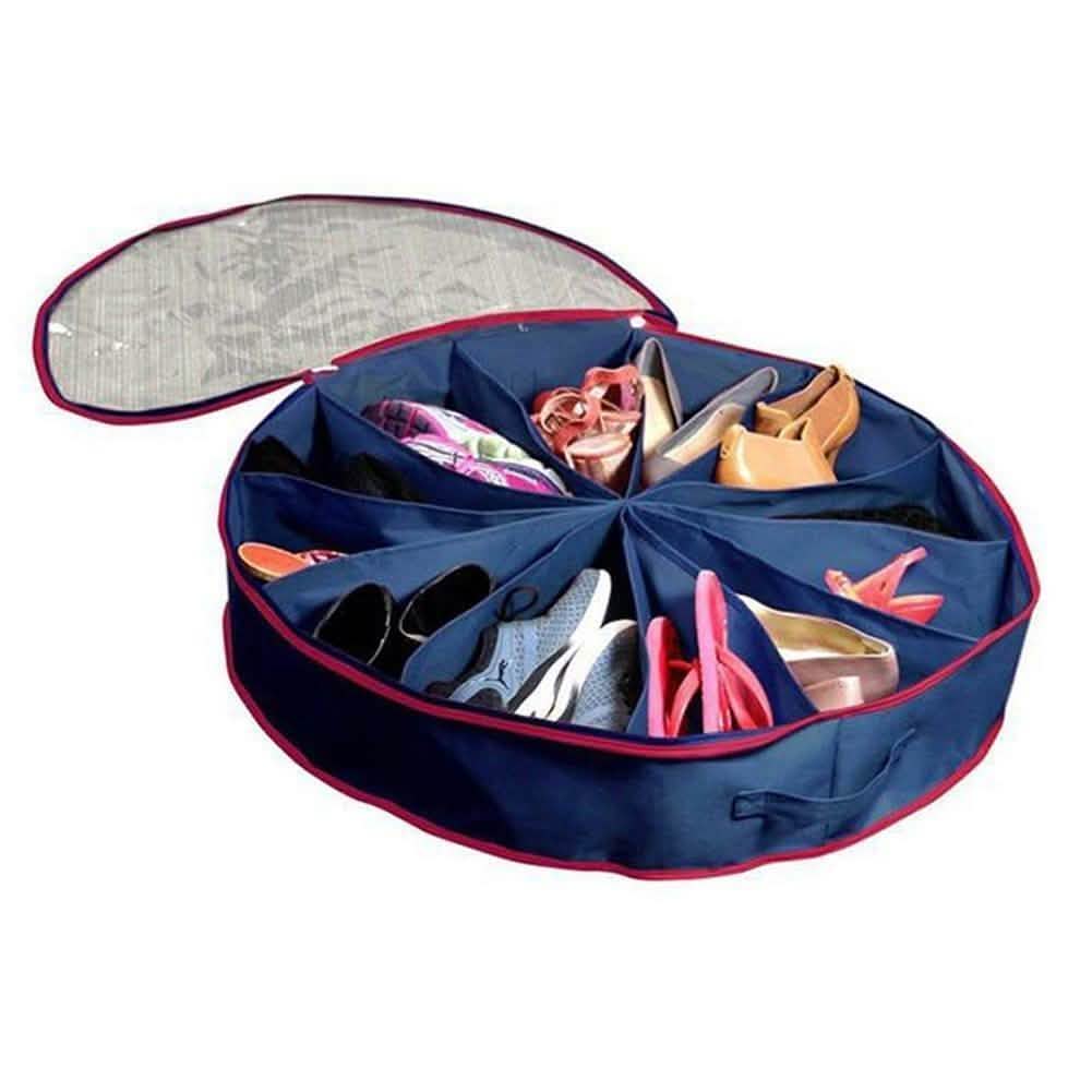 Organisateur de chaussures rond à 12 compartiments