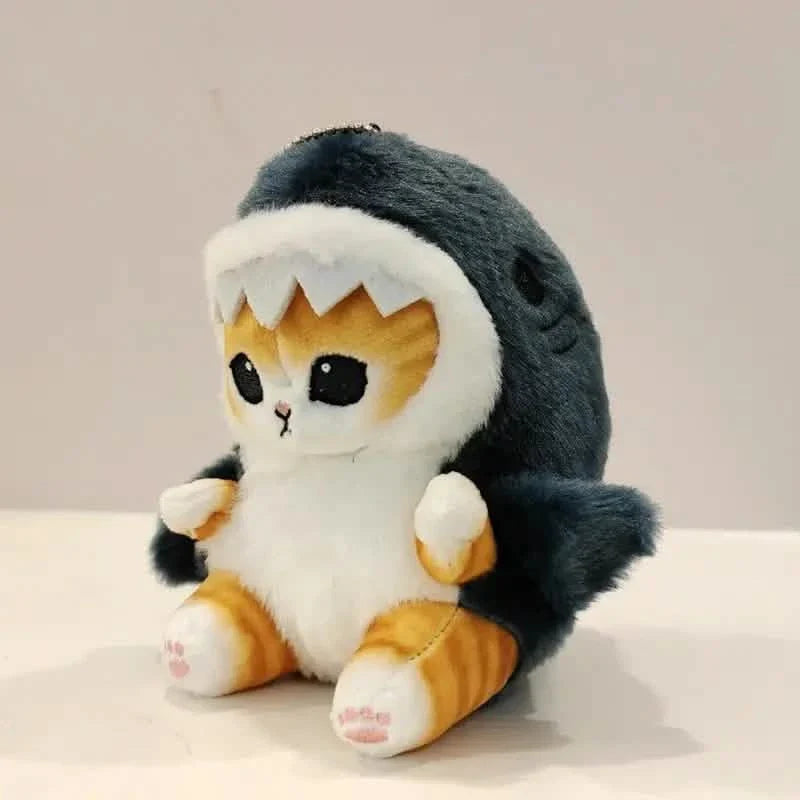 Peluche Chat Requin Mignonne de 30 cm