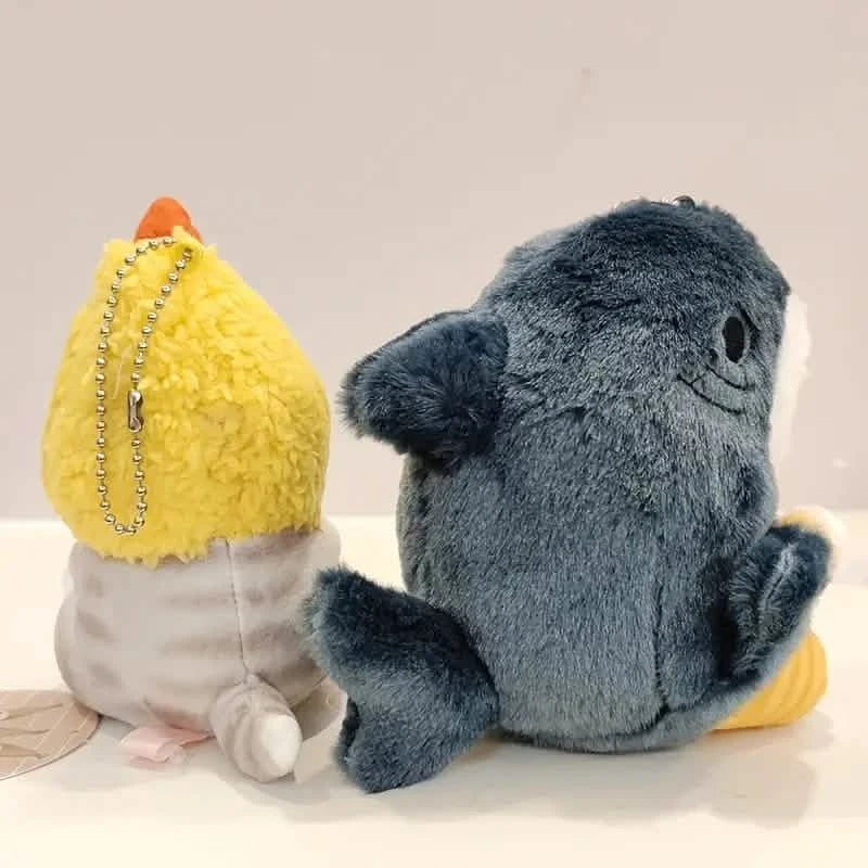 Peluche Chat Requin Mignonne de 30 cm