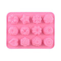 12 Emoticônes Moule à glaçons en silicone Moule de cuisson pour gâteaux bonbons chocolat sucre glace Pâtisserie Alimentaire Outil de cuisine et bar multifonction amusant Moules emoji en silicone Moules flexibles Accessoires de cuisine