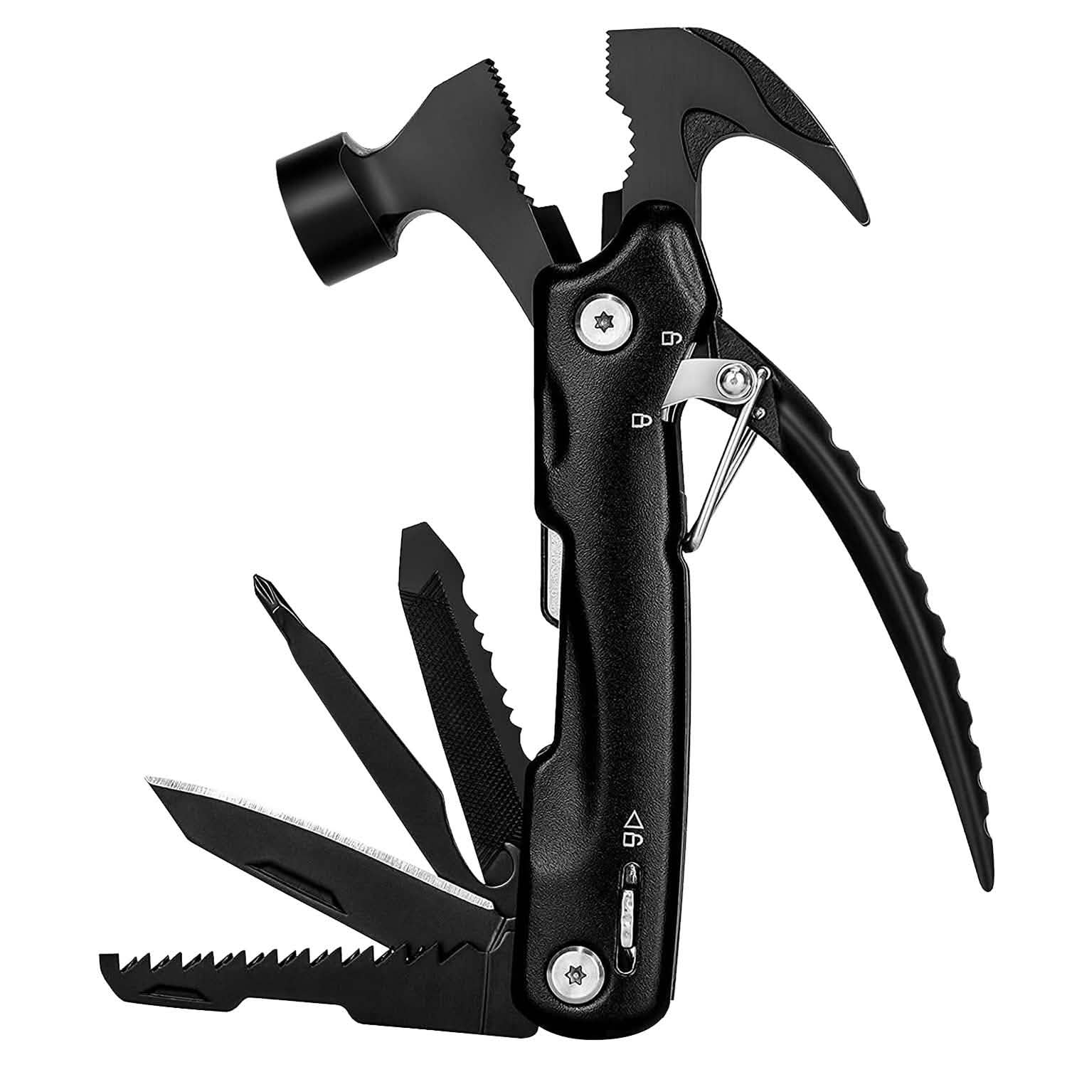 Outil multifonction portable 12-en-1 en acier inoxydable avec marteau