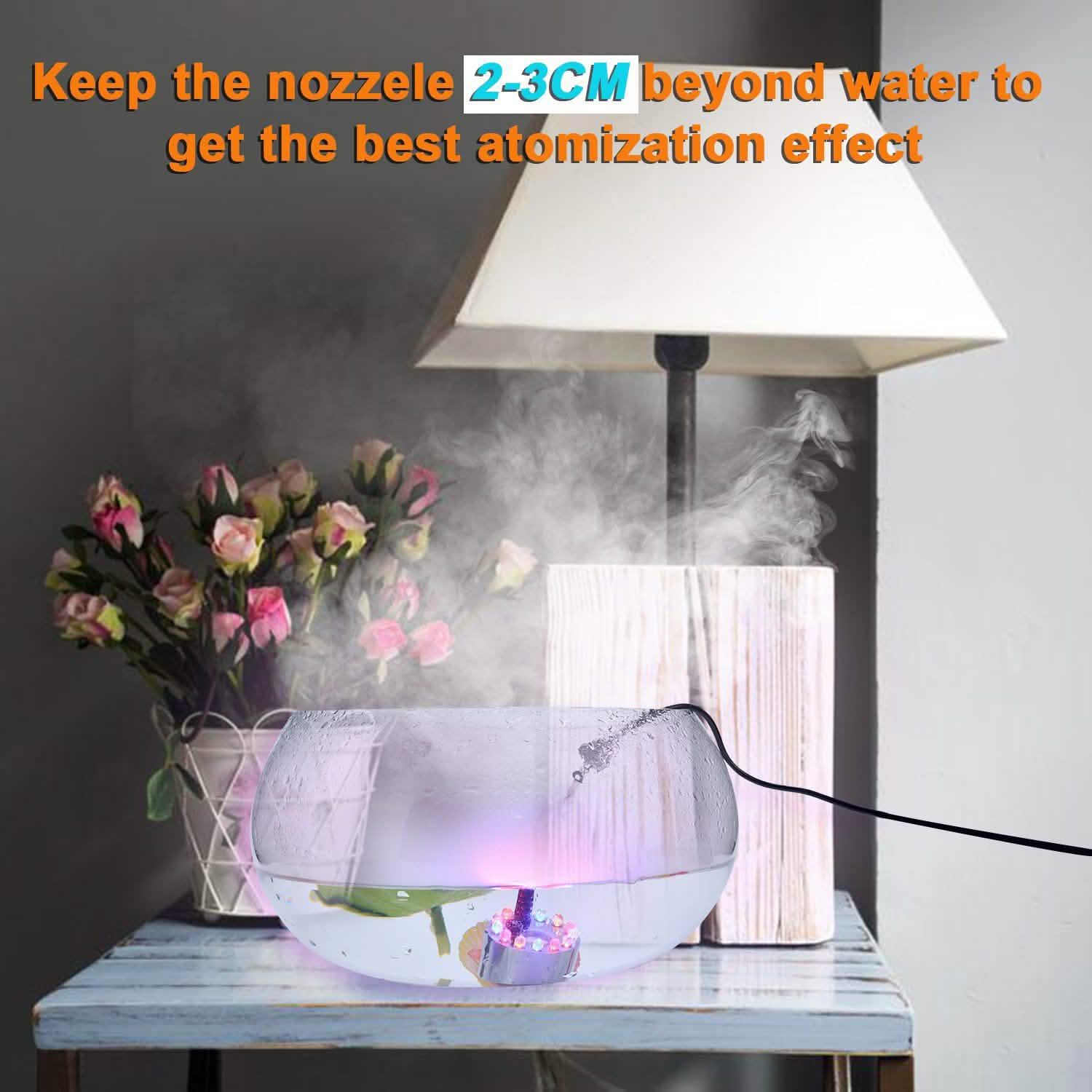 Diffuseur de brume 12 LED changeantes de couleur