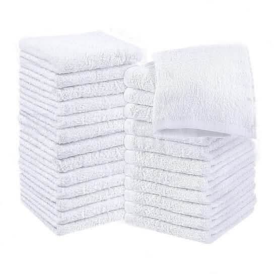 Paquet de 12 : Torchons de cuisine absorbants 100 % coton