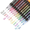 Lot de 12 : stylos de contour double ligne AGPtEK