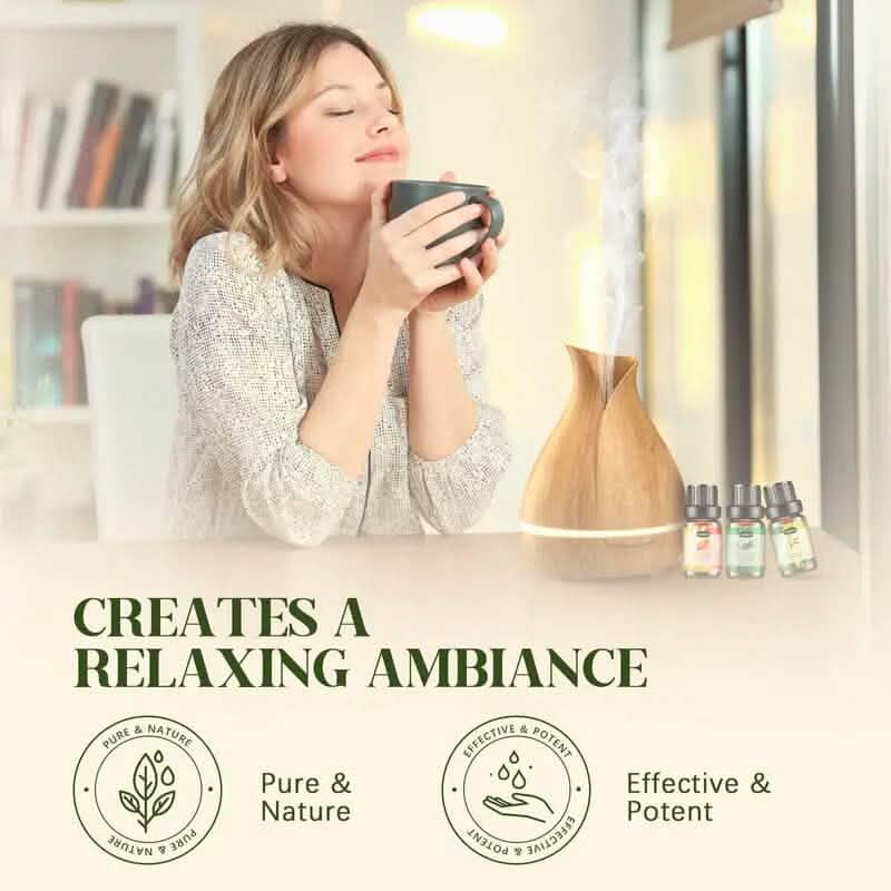 Lot de 12: Kit d'huiles essentielles d'aromathérapie pour diffuseur