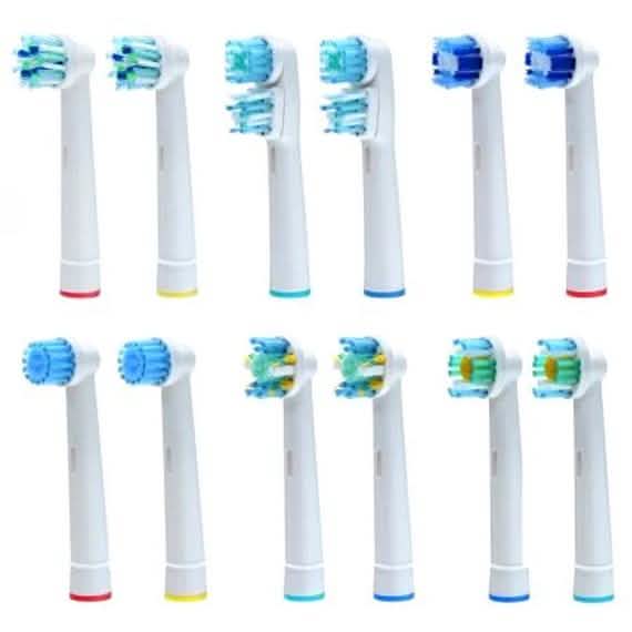 Lot de 12 : Têtes de brosse à dents électriques de rechange Clean