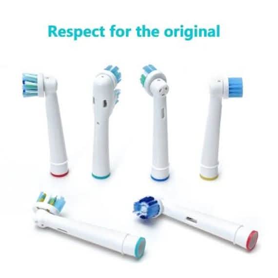 Lot de 12 : Têtes de brosse à dents électriques de rechange Clean