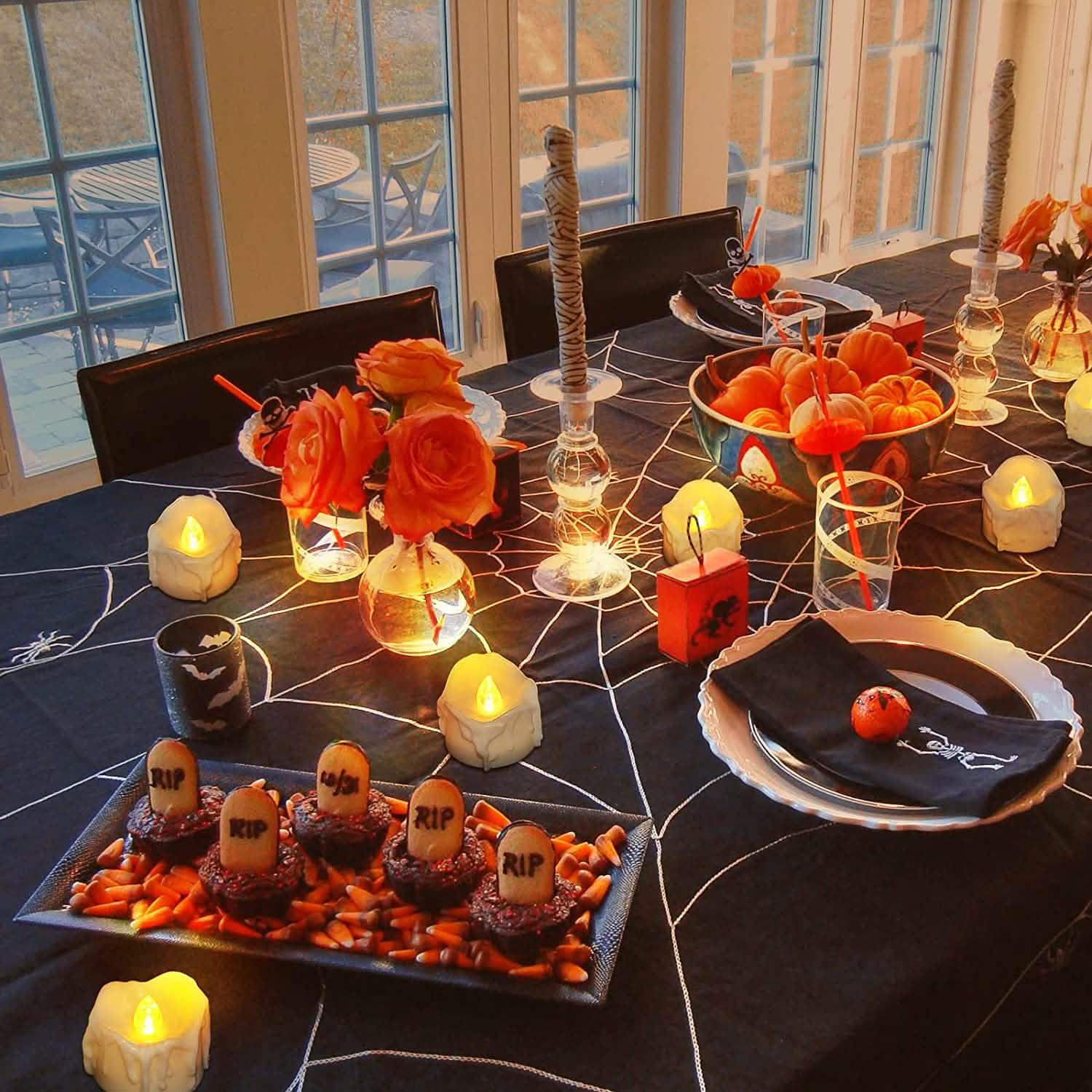 Lot de 12 : Décoration de bougies LED avec minuterie