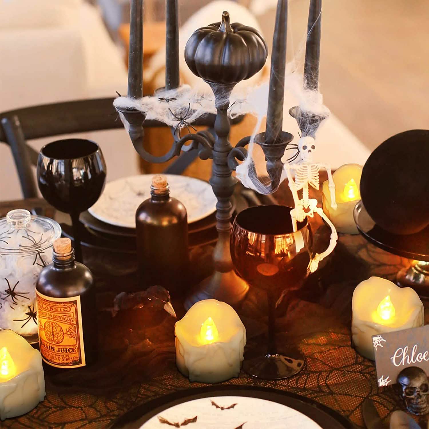 Lot de 12 : Décoration de bougies LED avec minuterie