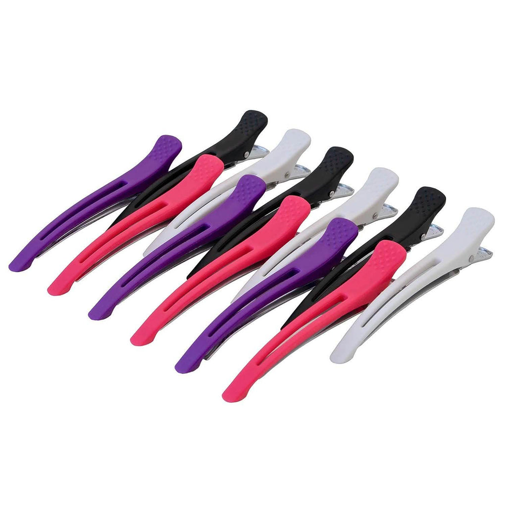 Lot de 12 : Pinces à Cheveux Professionnelles Antidérapantes Pour le Volume, la Coiffure et le Maintien