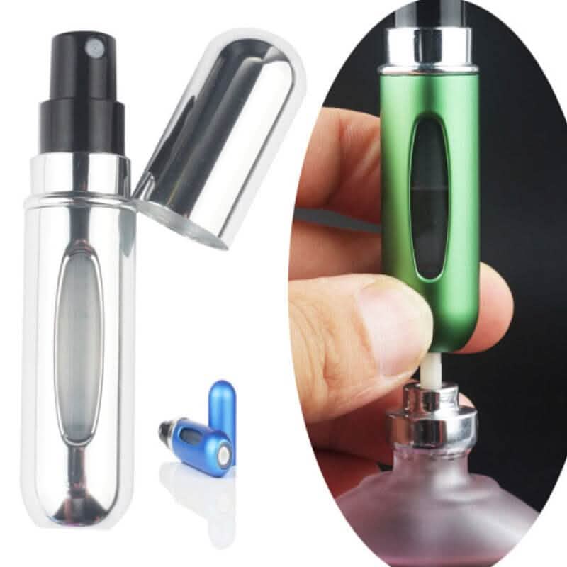 Lot de 12 : Mini flacon atomiseur de parfum rechargeable et portable