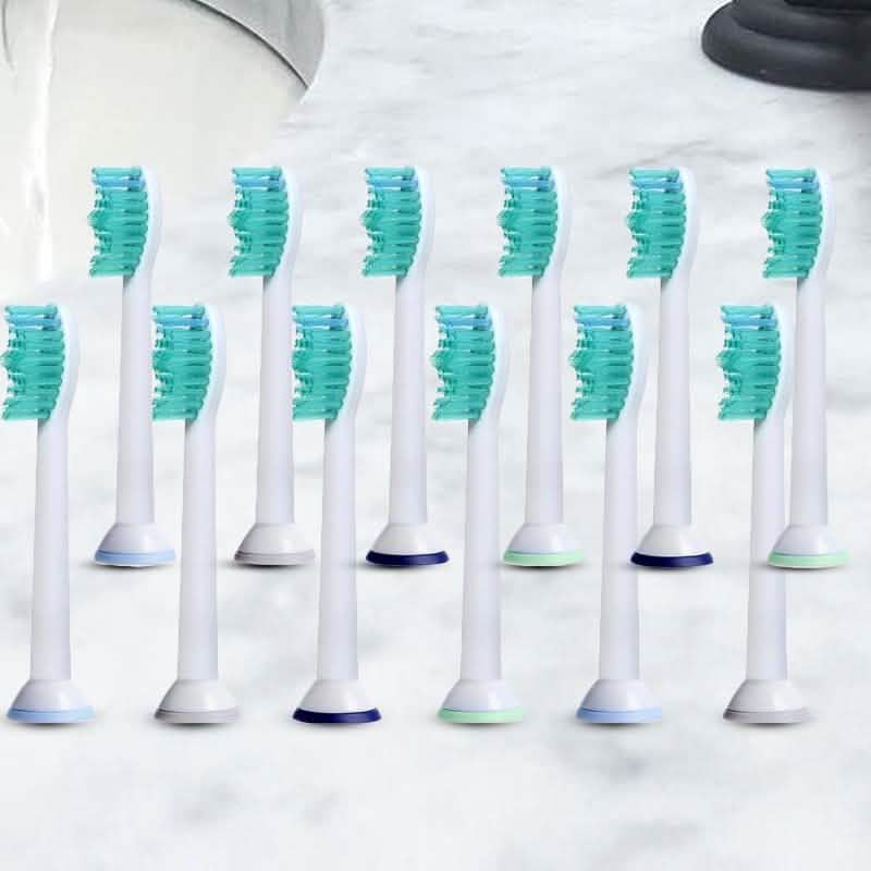 Paquet de 12 : Têtes de brosse de rechange pour brosse à dents sonique