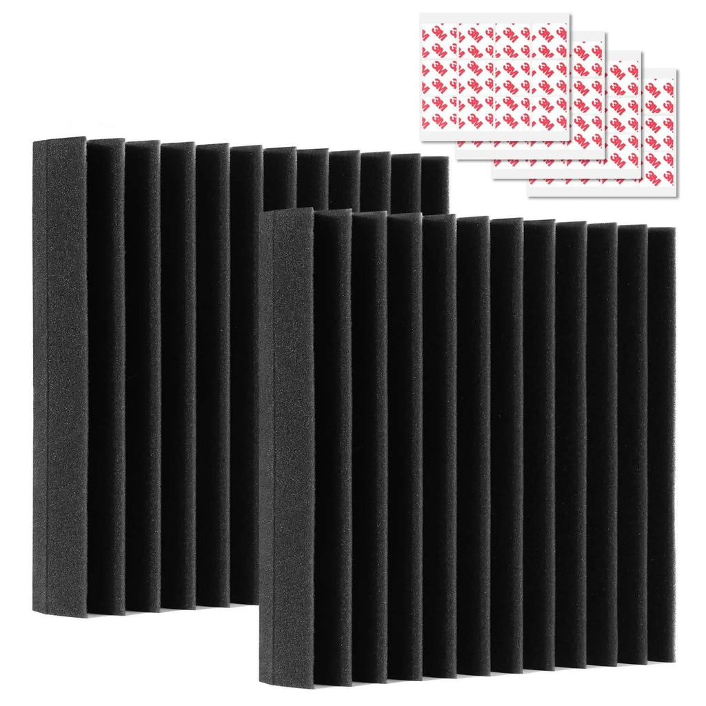 Paquet de 12 : Mousse Insonorisante Panneaux Acoustiques