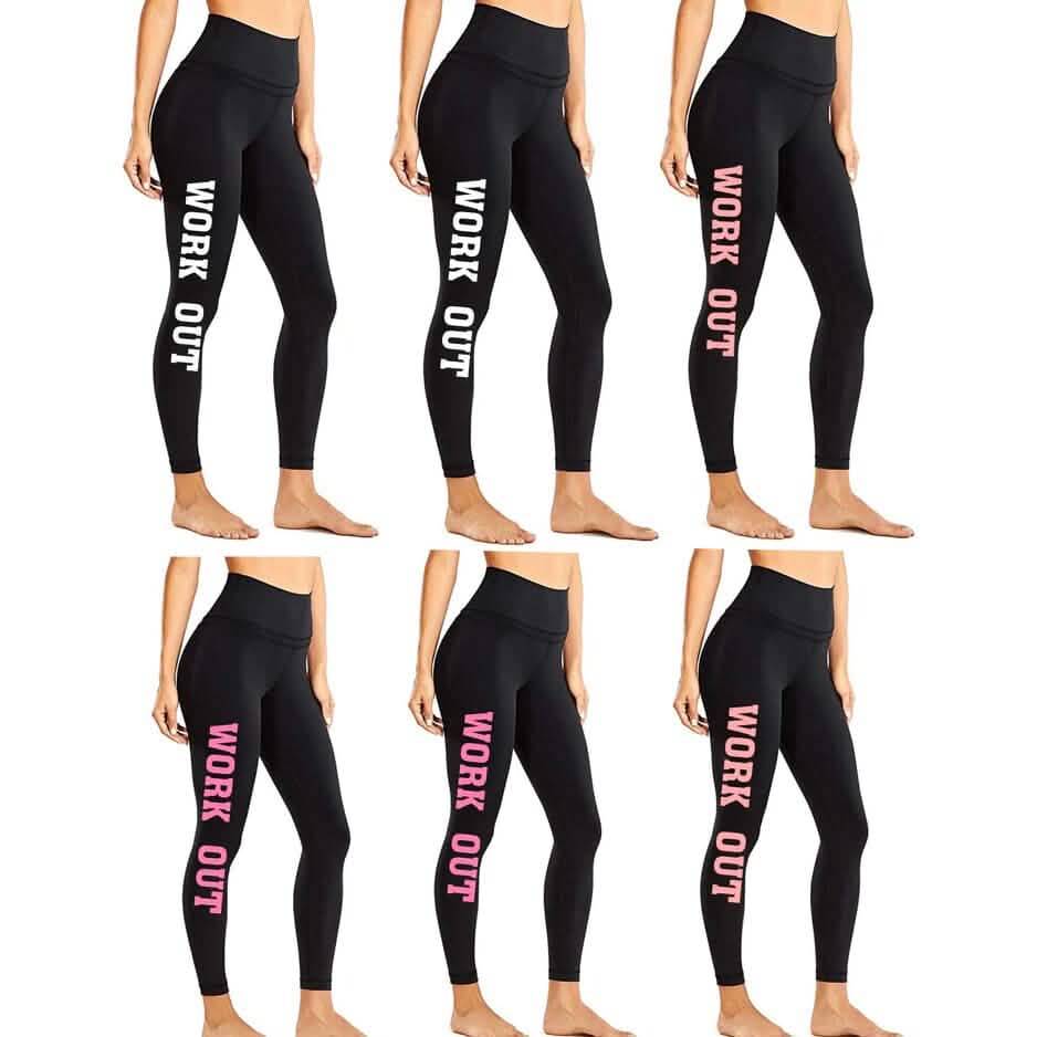 Lot de 12 : Leggings de sport doublés en polaire ultra douce et épaisse