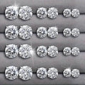 12 paires : boucles d'oreilles clous en acier inoxydable pour femmes