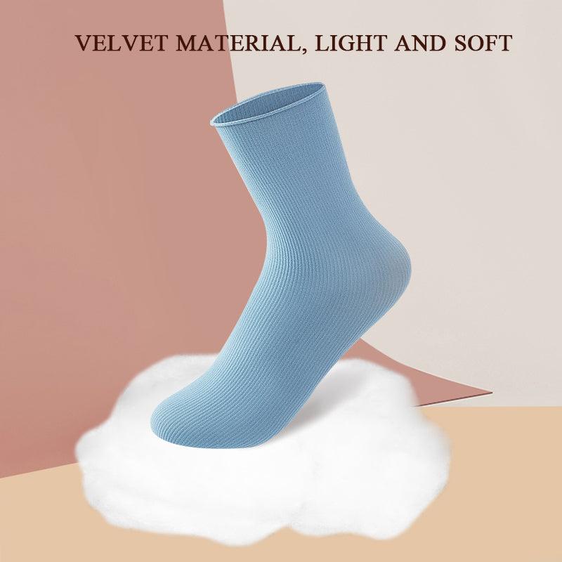 Lot de 1/2 paires de chaussettes fines pour filles style Harajuku, mignonnes, longues, à volants, douces, en nylon, très élastiques, de couleur unie (blanc, violet), élégantes, décontractées, pour hommes et femmes