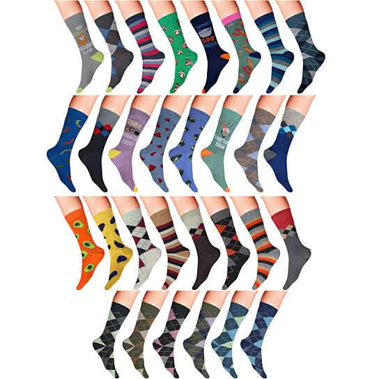 Lot de 12 paires : Chaussettes habillées de qualité supérieure James Fiallo pour hommes