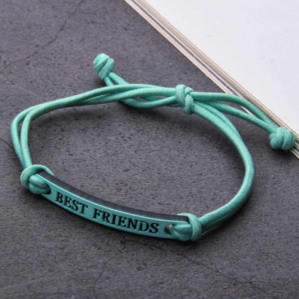 Lot de 12 bracelets à breloques pour couple, tressés, ajustables, avec corde élastique, faits à la main, confortables, assortis, cadeau idéal pour femme, meilleure amie, bijoux de relation.