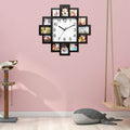 Horloge murale avec affichage de 12 photos