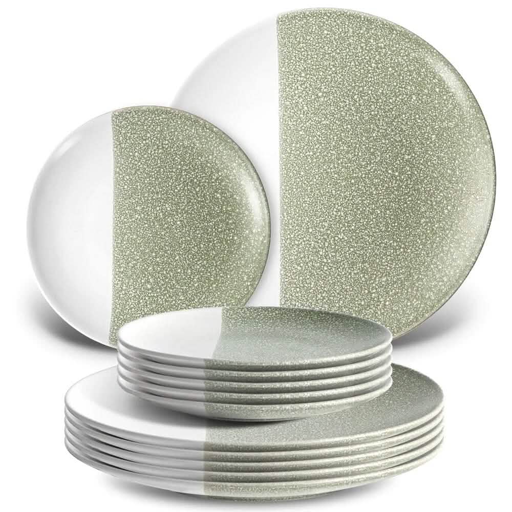 Lot de 12 : Assiettes plates HITECLIFE
