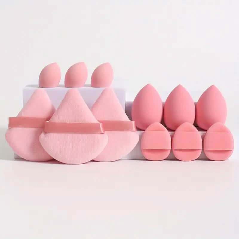 Ensemble de 12 pièces : Éponges à maquillage polyvalentes