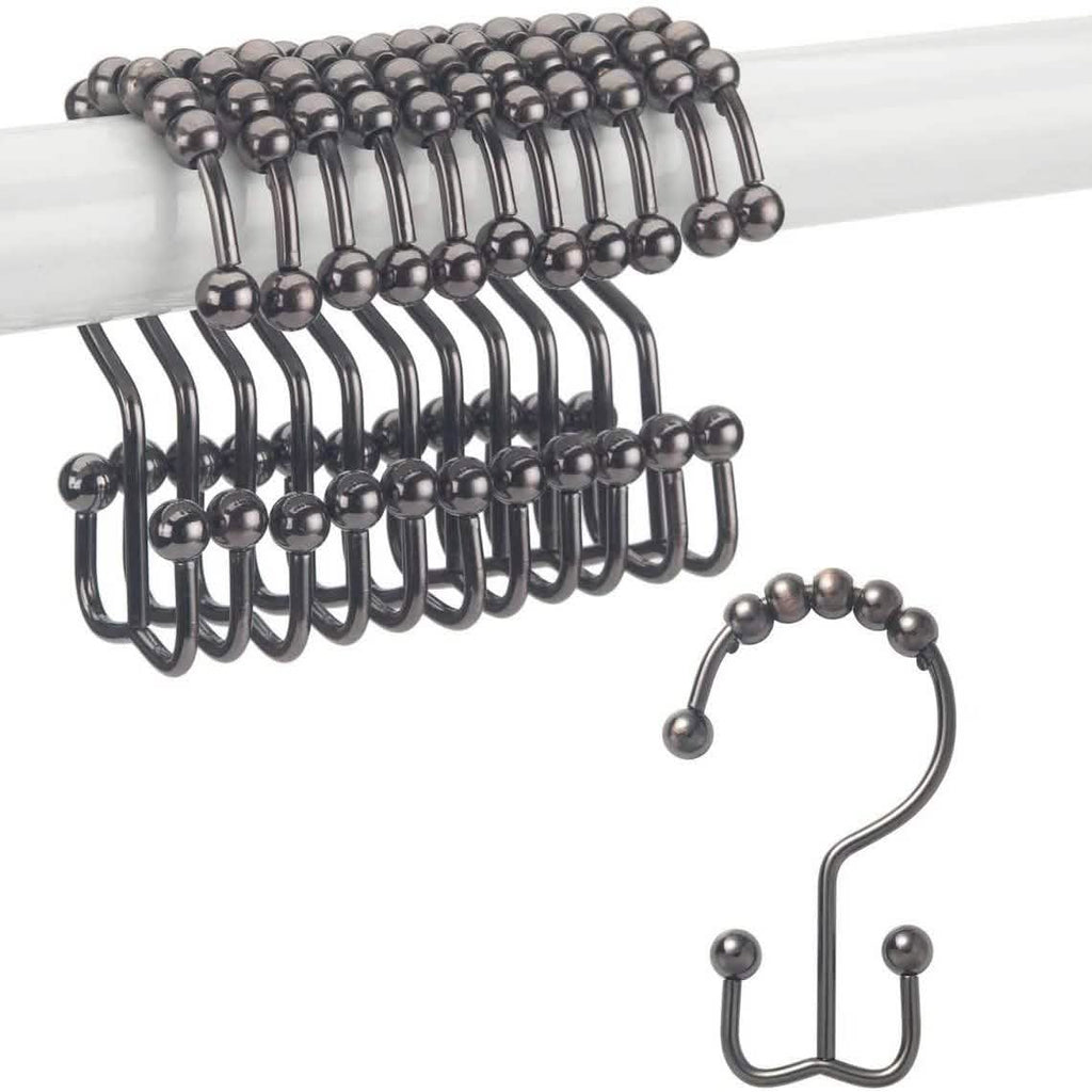 Lot de 12 : Anneaux de rideau de douche Titanker
