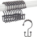 Lot de 12 : Anneaux de rideau de douche Titanker
