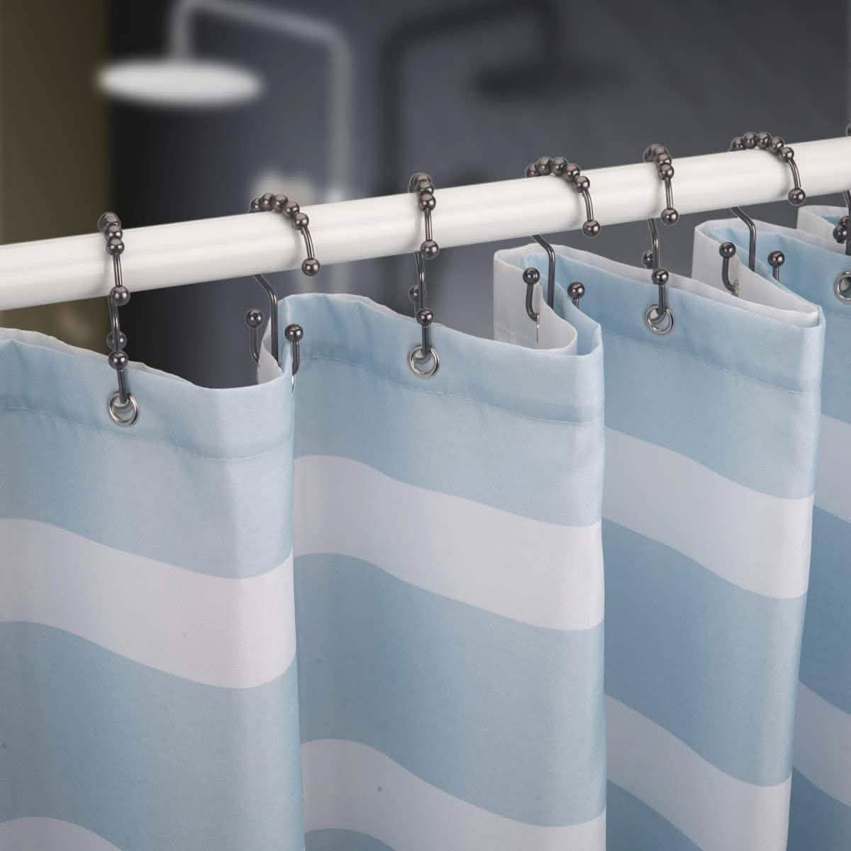 Lot de 12 : Anneaux de rideau de douche Titanker