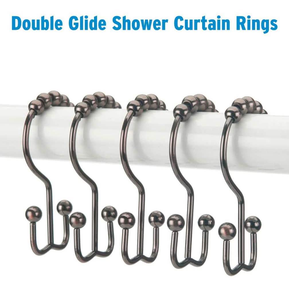 Lot de 12 : Anneaux de rideau de douche Titanker