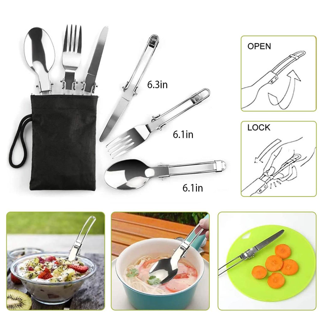 12 pièces : batterie de cuisine de camping