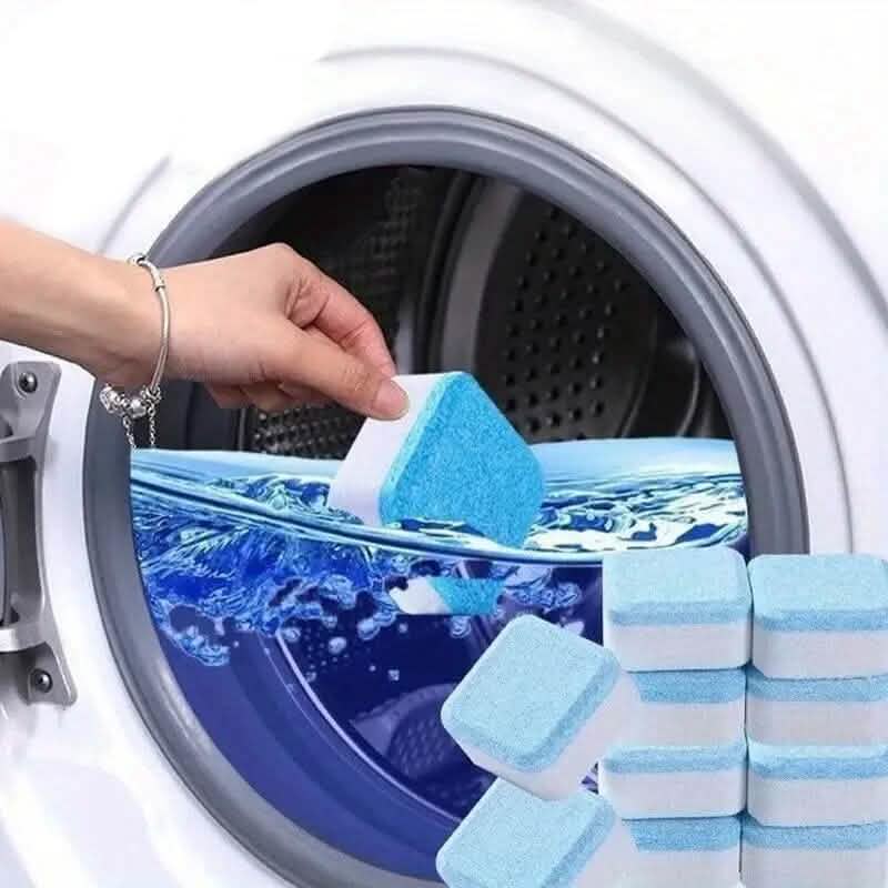 12 pièces : Pastilles de nettoyage effervescentes pour machine à laver