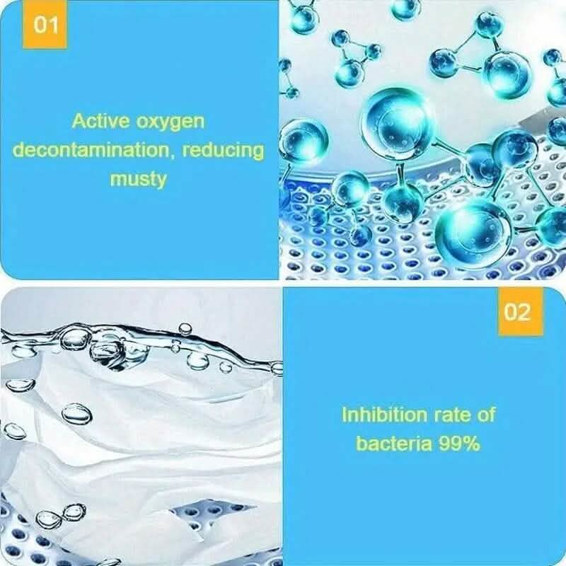 12 pièces : Pastilles de nettoyage effervescentes pour machine à laver