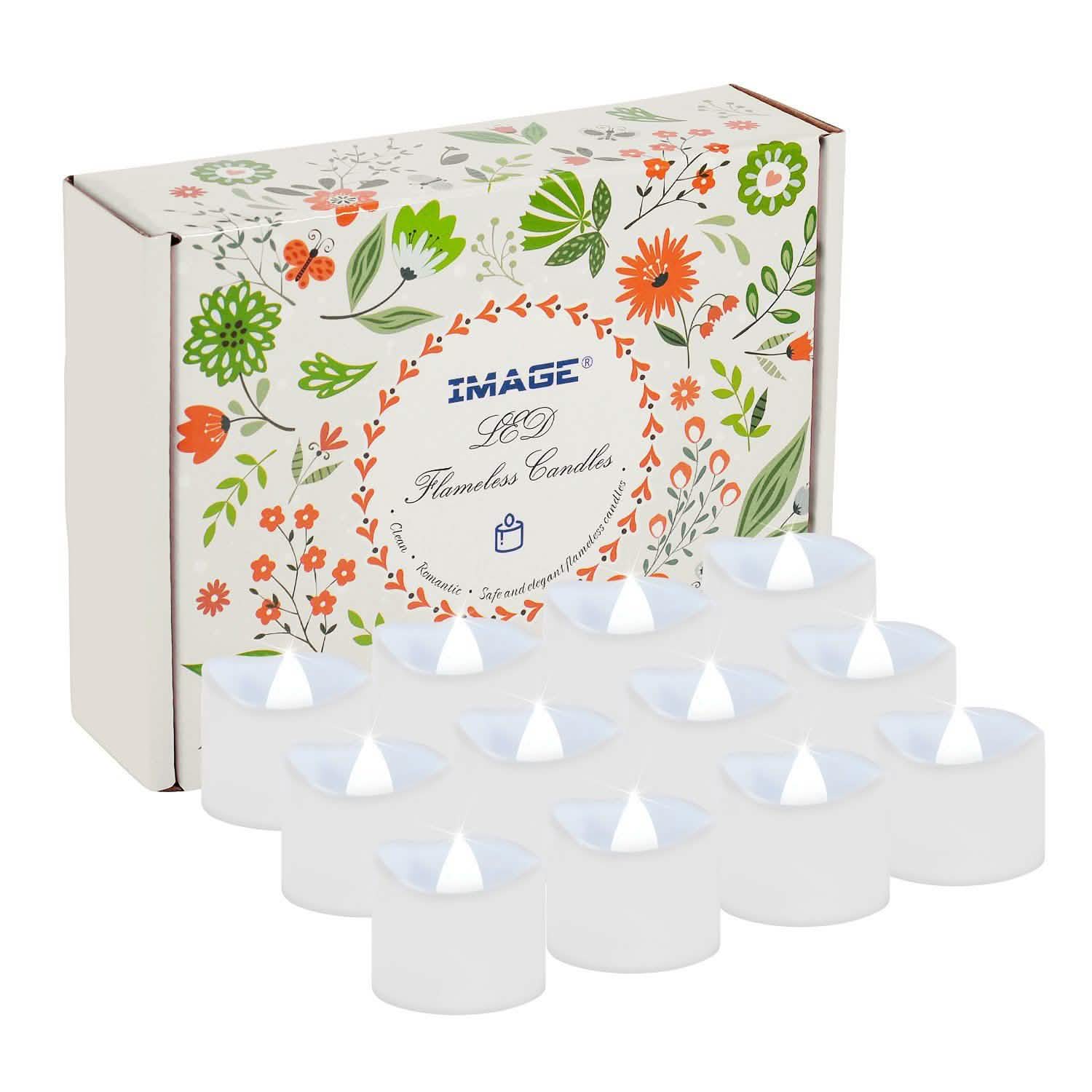 12 pièces : Bougie LED chauffe-plat avec 100 pétales de rose artificiels