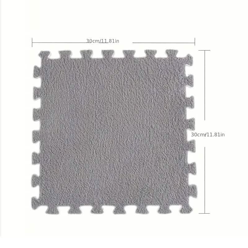 12 pièces : Tapis patchwork recouvrant entièrement le sol