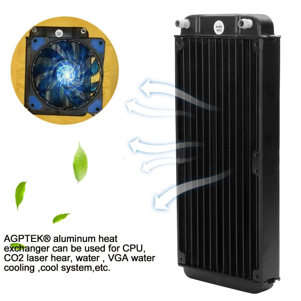 Système de refroidissement par eau à laser CO2 pour CPU en aluminium à 12 tuyaux R240
