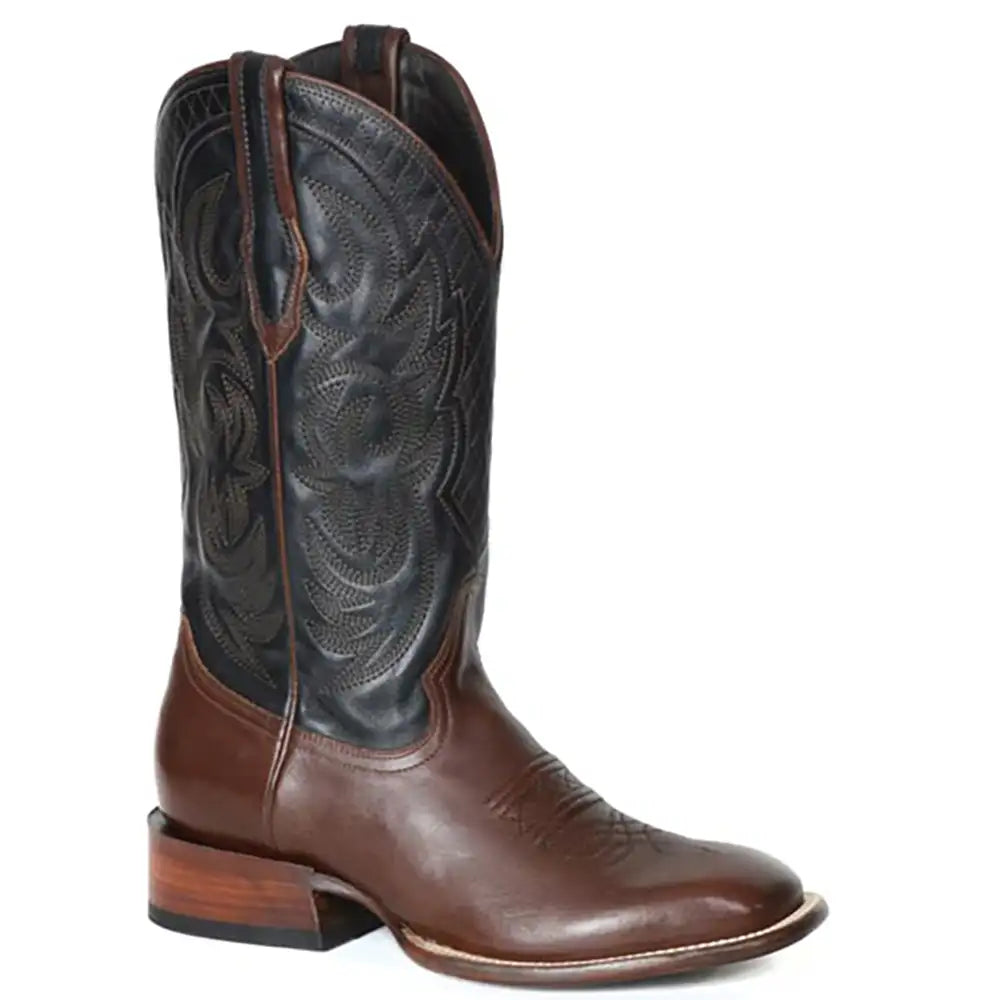Stetson Fargo (Noir/Marron) - Bottes de cowboy pour homme