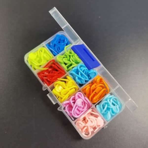 Lot de 120 : marqueurs de points verrouillables en plastique de couleurs assorties pour tricot et crochet