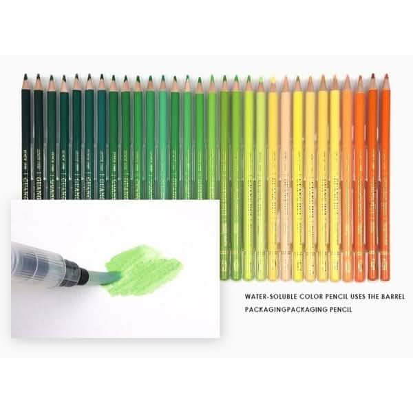 Lot de 120 : Ensemble de crayons de couleur aquarellables