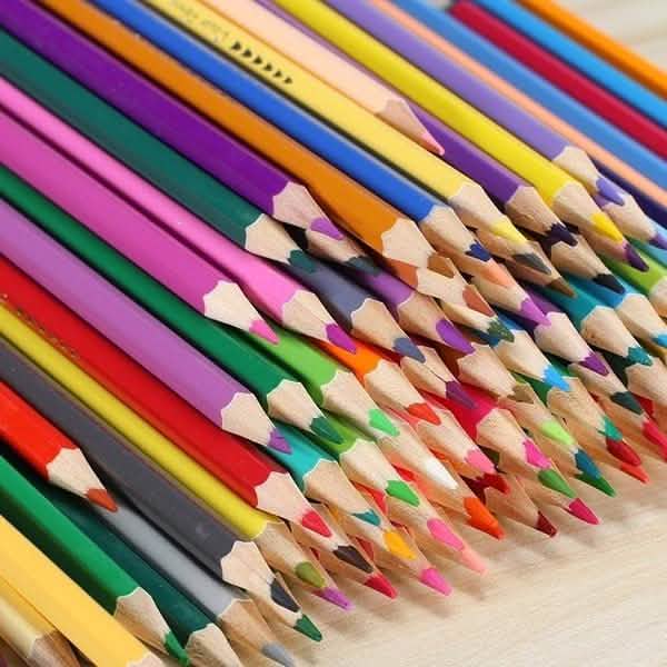 Lot de 120 : Ensemble de crayons de couleur aquarellables