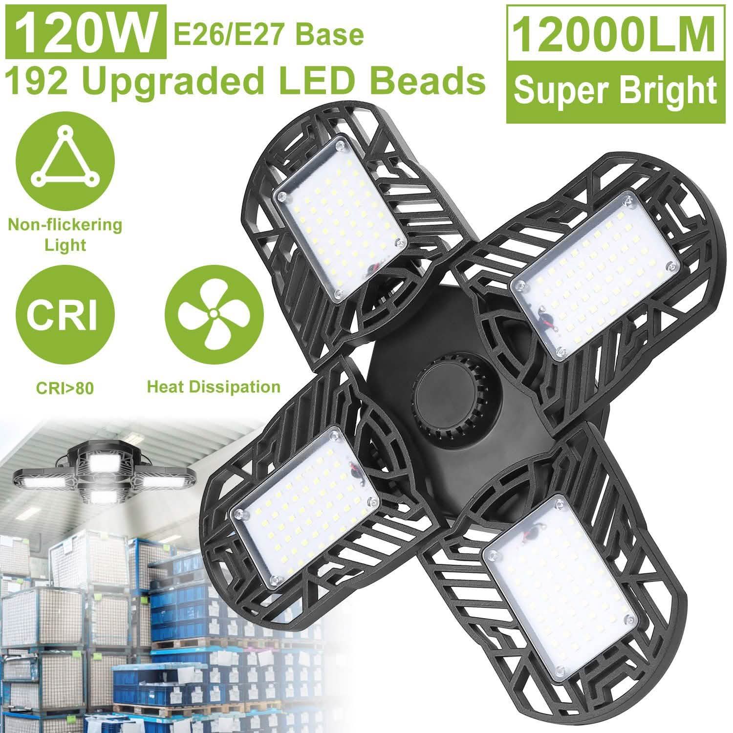 Plafonnier de garage LED 12000LM