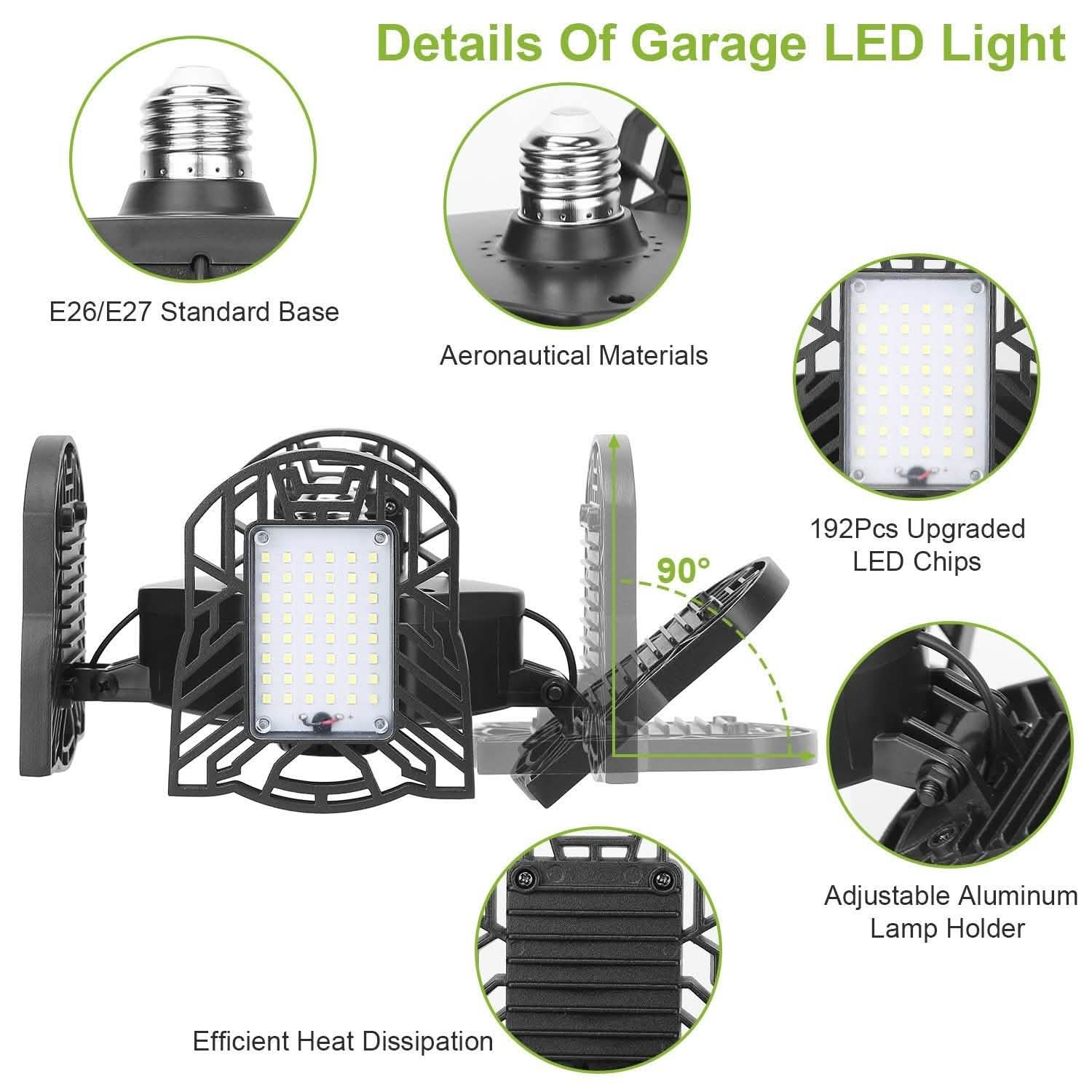 Plafonnier de garage LED 12000LM