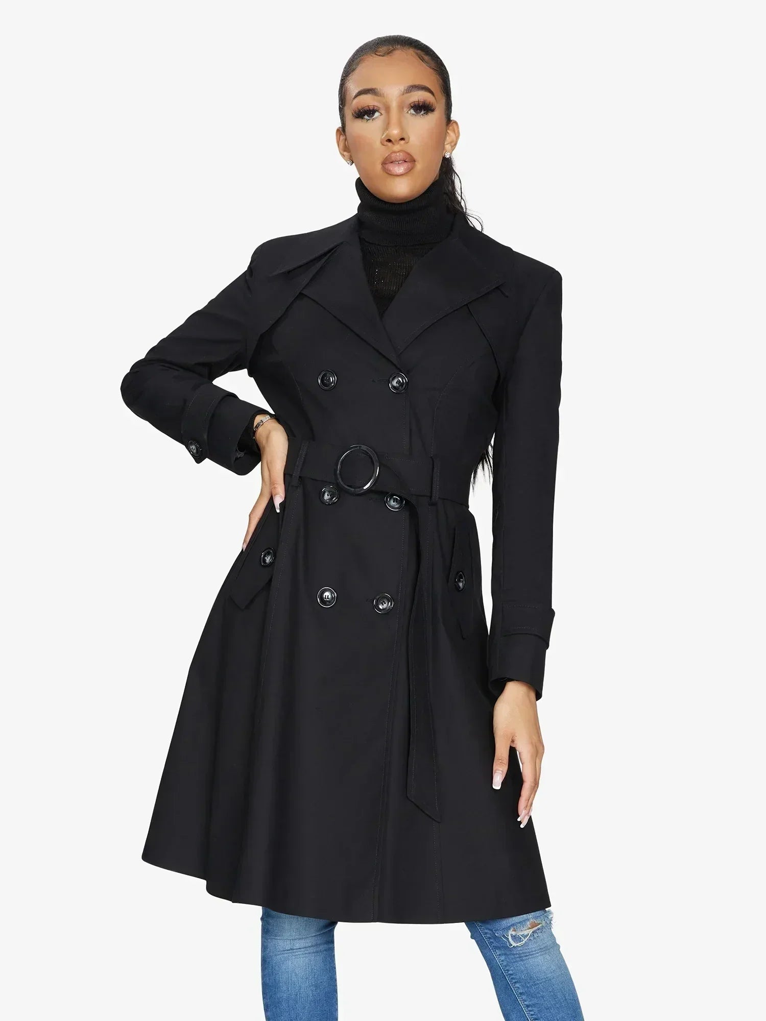 Imperméable trench croisé printemps/été (1201-SP)