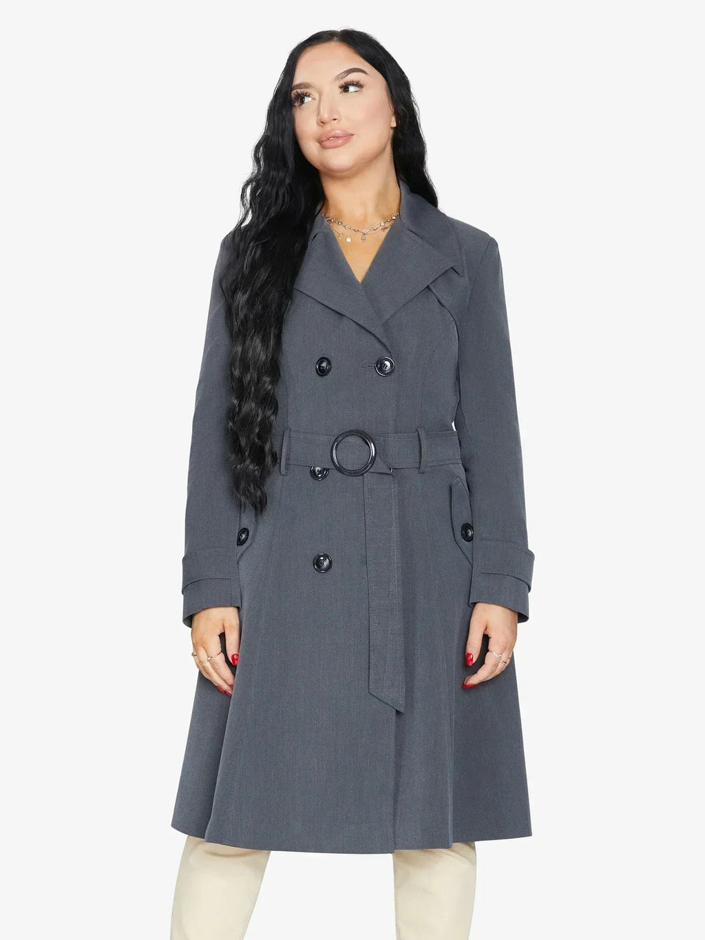 Imperméable trench croisé printemps/été (1201-SP)