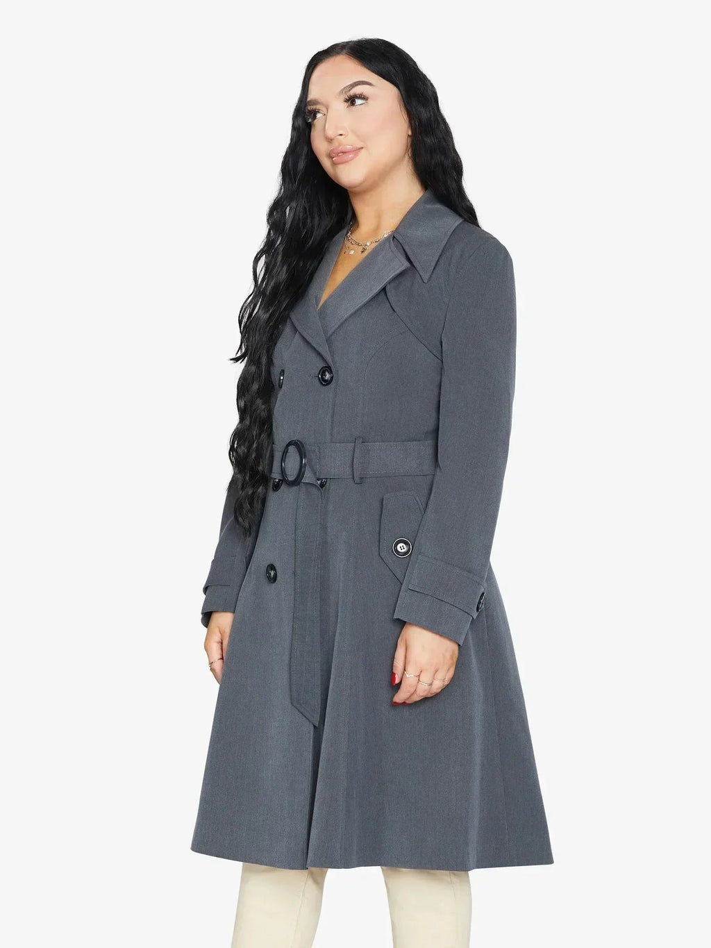 Imperméable trench croisé printemps/été (1201-SP)