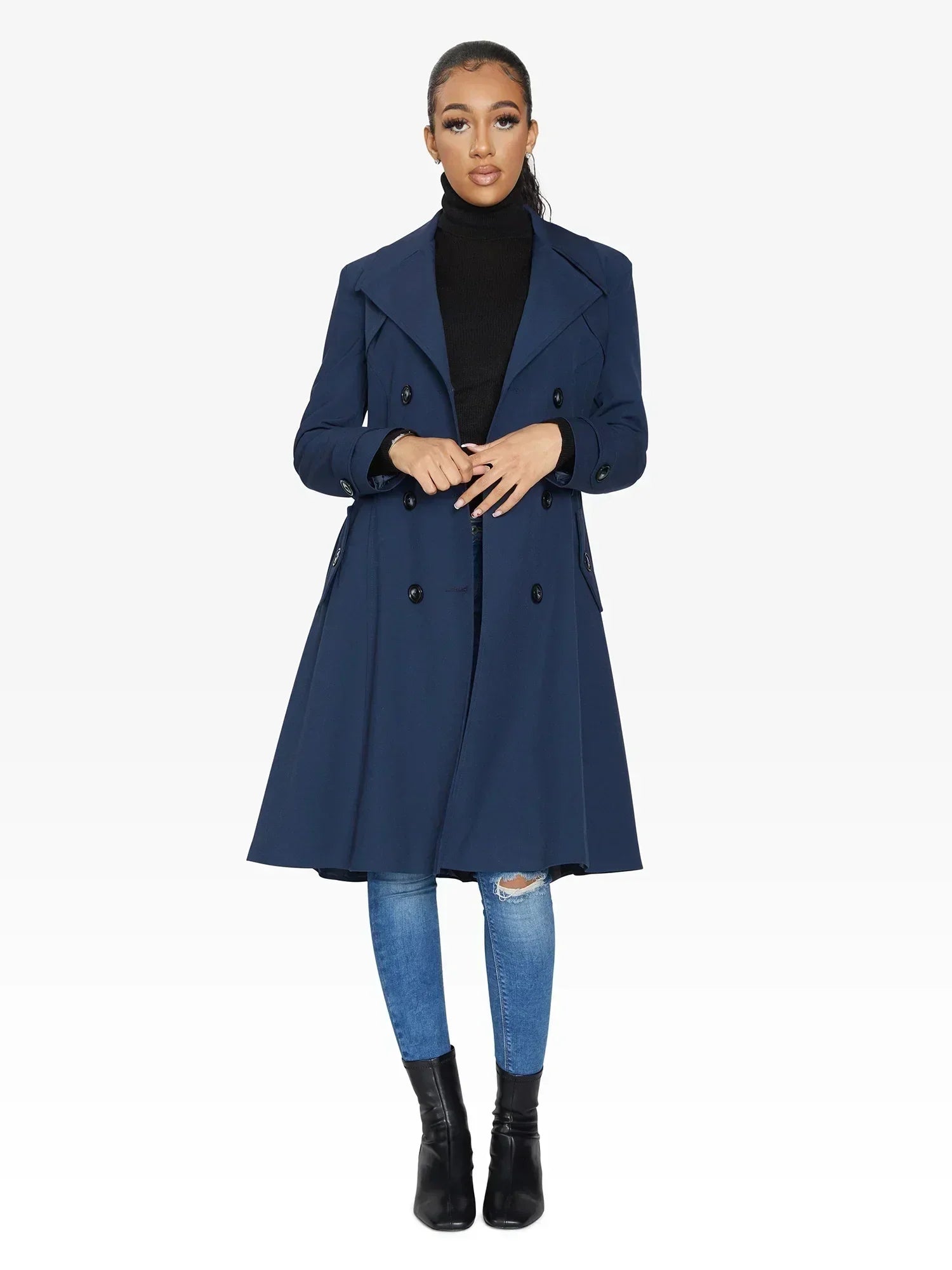 Imperméable trench croisé printemps/été (1201-SP)