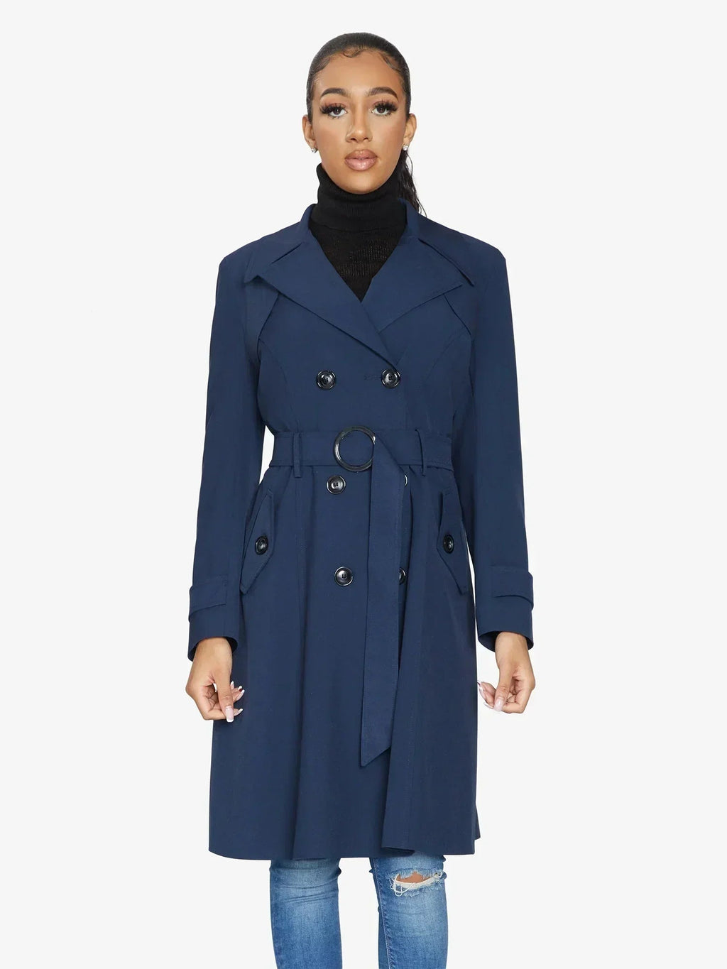 Imperméable trench croisé printemps/été (1201-SP)