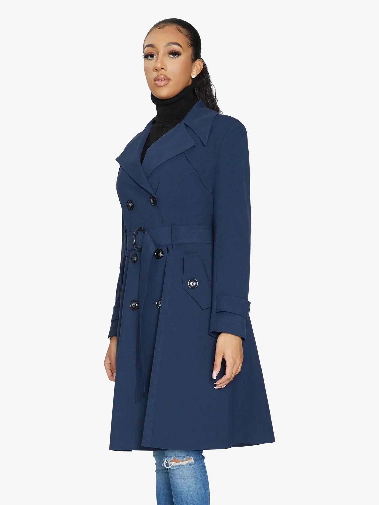 Imperméable trench croisé printemps/été (1201-SP)